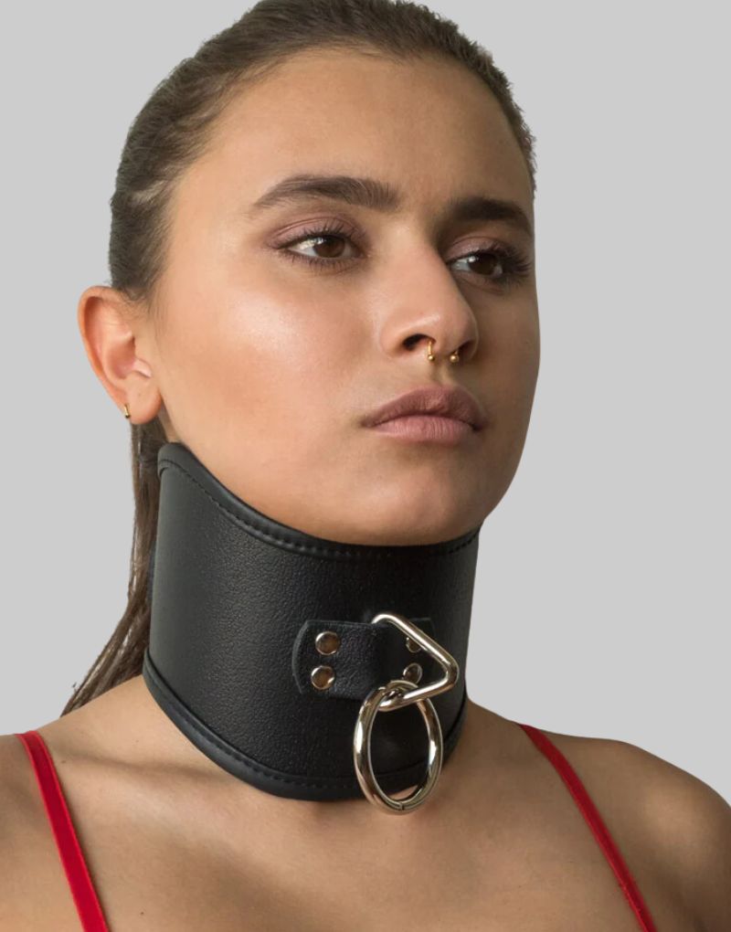 Bdsm Tall Curved Posture Collar Bondage Apparels